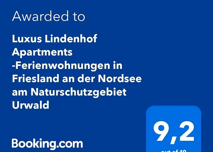 Appartamento Luxus Lindenhof -ferienwohnungen In Friesland An Der Nordsee Am Naturschutzgebiet Urwald *